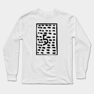 the number five Long Sleeve T-Shirt